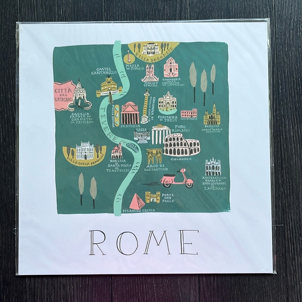 Rome print wall decor